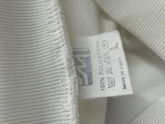 1990s VINTAGE SPORTSWEAR JERSEY MINIMAL WHITE UNISEX PRE OWNED L