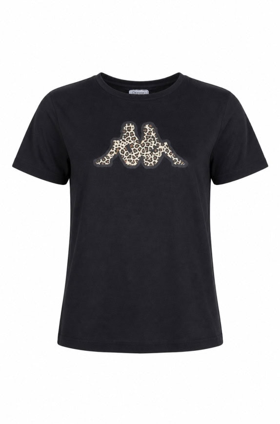 KAPPA T SHIRT GRAPHIC ΜΑΥΡΟ ΓΥΝΑΙΚΕΙΟ PRE OWNED S