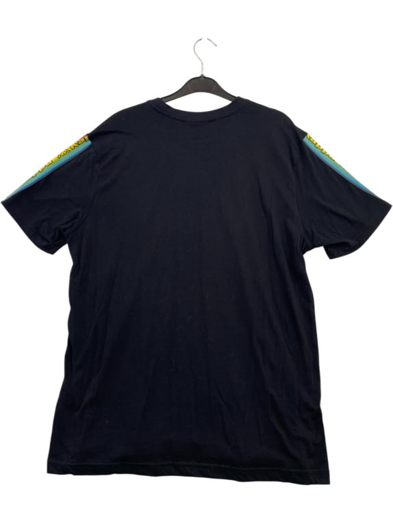 KAPPA T-SHIRT ΜΕ ΡΙΓΑ ΛΟΓΟΤΥΠΟ ΜΑΥΡΟ ΑΝΔΡΙΚΟ XL-2XL