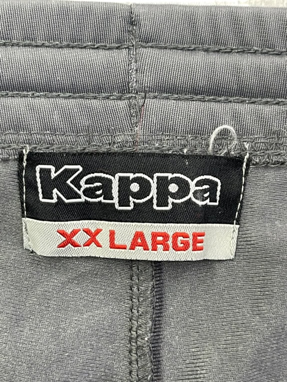 KAPPA TRACK PANTS MINIMAL CHARCOAL UNISEX PRE OWNED XXL
