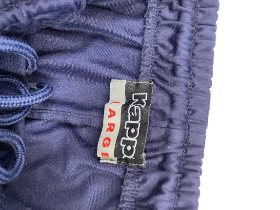 Kappa Track Pants Μπλε Σκούρο Size M