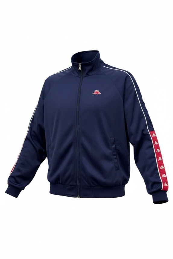 KAPPA TRACK JACKET SPORTSWEAR NAVY UNISEX PRE OWNED S
