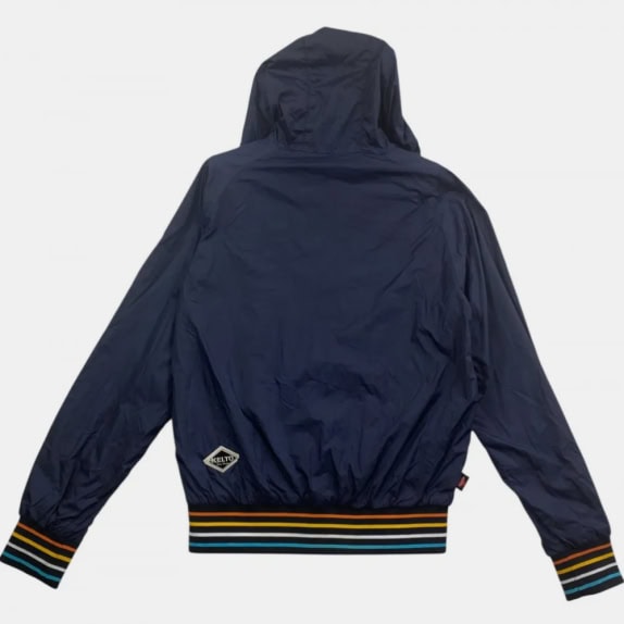 Kelto Wind Design Jacket Windproof Hooded Navy Men's