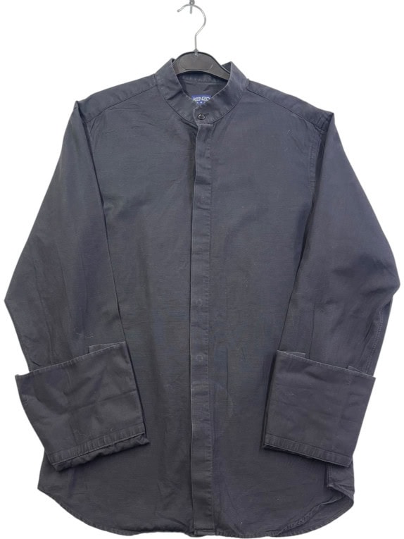 KENZO HOMME ΠΟΥΚΑΜΙΣΟ ΜΑΟ MINIMAL ΜΑΥΡΟ ΞΕΘΩΡΙΑΣΜΕΝΟ ΑΝΤΡΙΚΟ PRE OWNED L