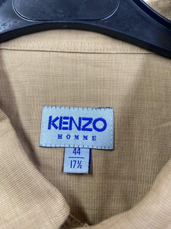 KENZO Πουκάμισο Vintage με Λογότυπο Καφέ Ανδρικό 44