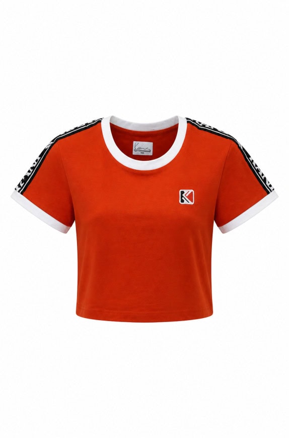 KARL KANI CROP TOP SPORTY ORANGE ΓΥΝΑΙΚΕΙΟ PRE OWNED XS