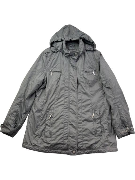 KLEPPER HOODED JACKET MINIMAL GREY WOMENS PRE OWNED S