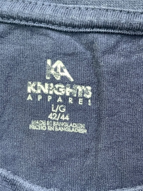 KNIGHTS APPAREL GRAPHIC TEE NAVY ΑΝΤΡΙΚΟ PRE OWNED L