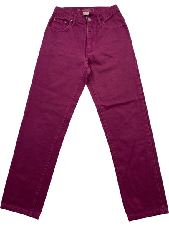 KRIZIA JEANS ΠΑΝΤΕΛΟΝΙ VINTAGE ΛΟΓΟΤΥΠΟ ΜΟΒ ΓΥΝΑΙΚΕΙΟ XS