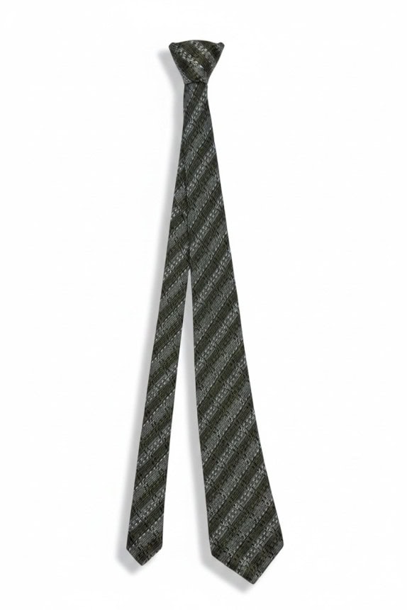 KRIZIA UOMO CRAVATTA CLASSICA OLIVA UOMO PRE OWNED