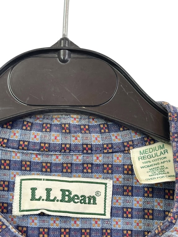 L L Bean SHIRT VINTAGE MULTICOLOR WOMENS M pre-owned