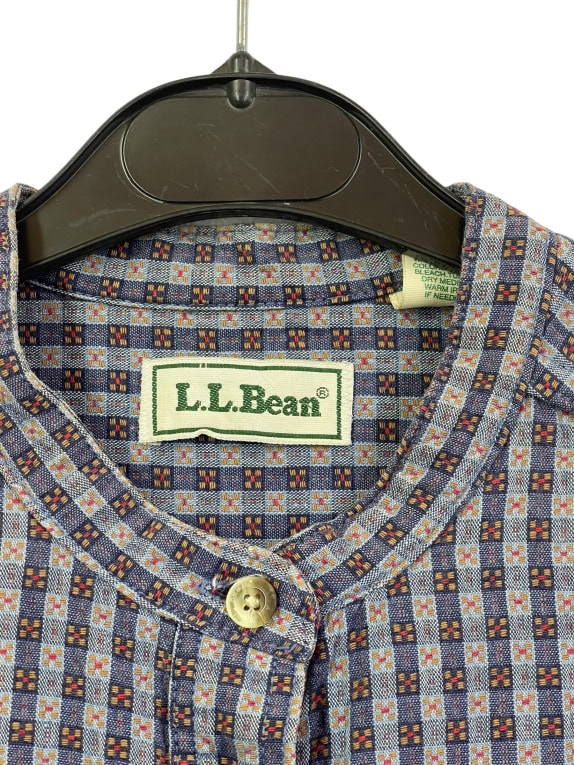 L L Bean SHIRT VINTAGE MULTICOLOR WOMENS M pre-owned