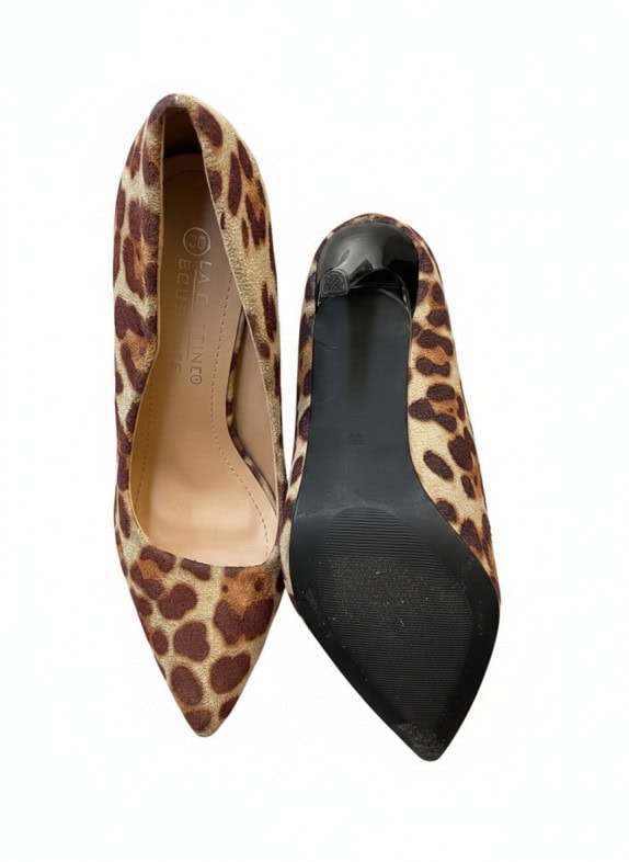 LA BOTTINE SOURIANTE DECOLLETE ANIMAL PRINT MARRONE DONNA PRE OWNED No 36