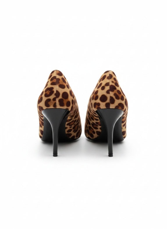 LA BOTTINE SOURIANTE DECOLLETE ANIMAL PRINT MARRONE DONNA PRE OWNED No 36