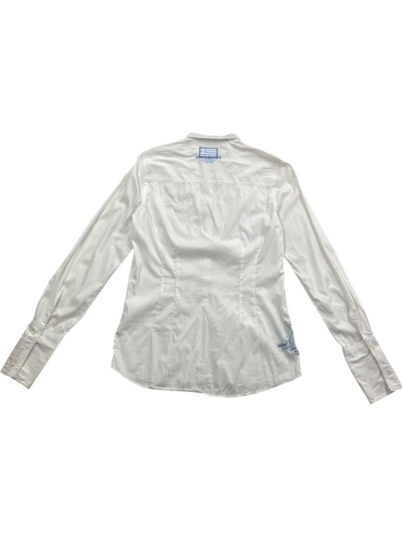 LA MARTINA Camicia Limited Edition Mykonos Ricamata Bianca da Donna S