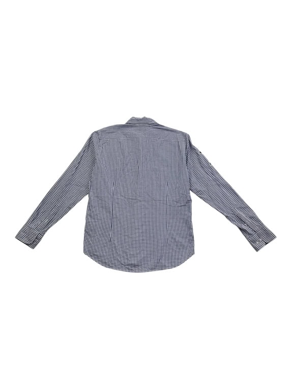 LA MARTINA SHIRT VINTAGE EMBROIDERED LOGO BLUE CHECKED MENS M