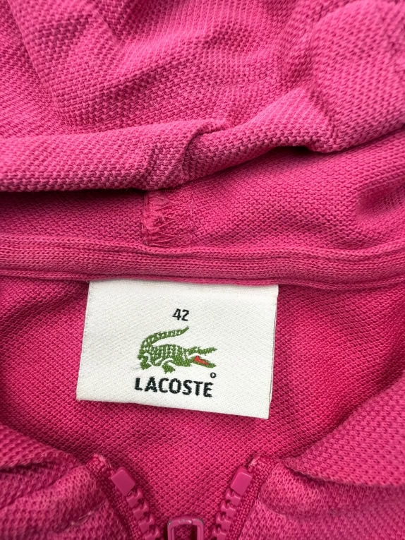 LACOSTE ΑΜΑΝΙΚΟ HOODIE ΦΟΡΕΜΑ ΦΟΥΞΙΑ – SIZE S
