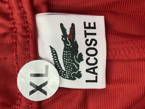 LACOSTE ΦΟΡΜΑ ΓΡΑΦΙΚΟ ΚΟΚΚΙΝΟ ΑΝΤΡΙΚΟ PRE OWNED XL