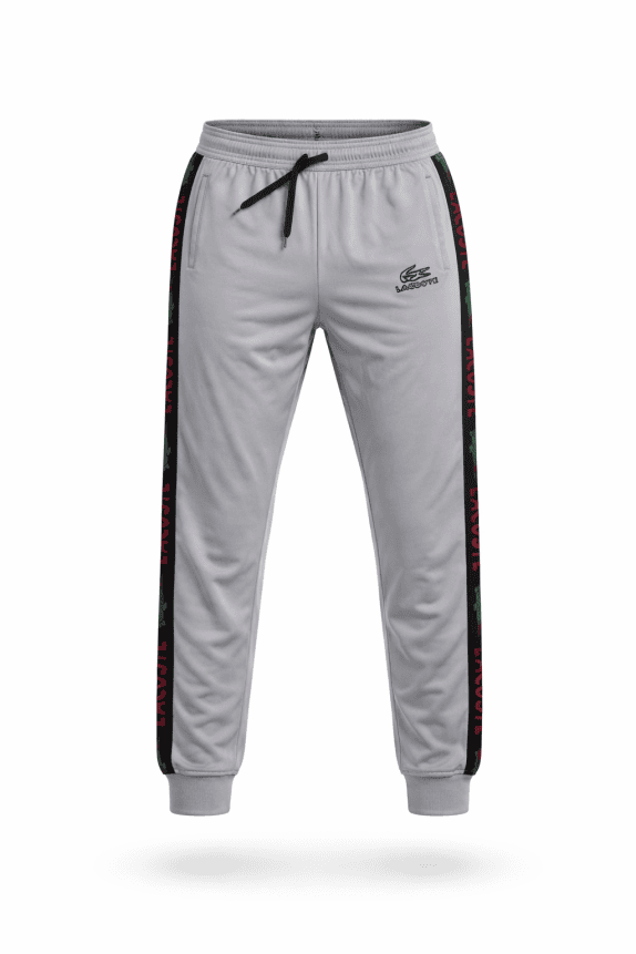 LACOSTE PANTALONI TUTA RETRO GRIGIO UOMO PRE OWNED L