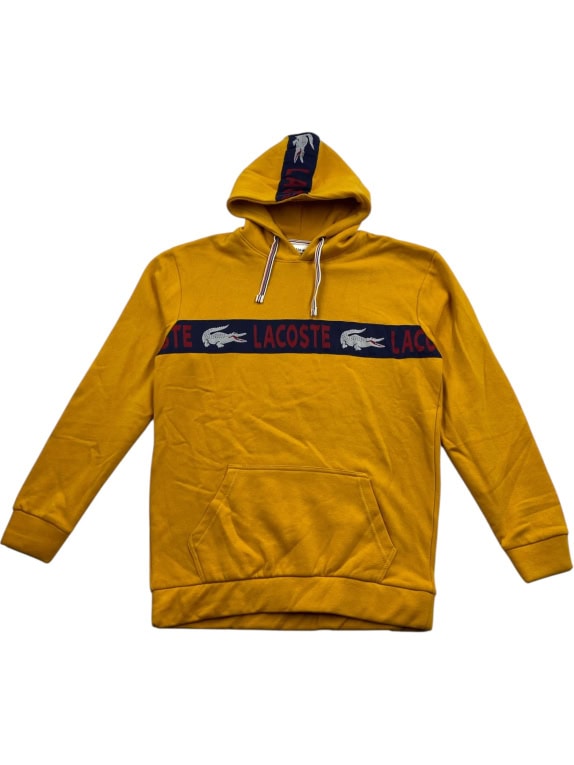 Lacoste Φούτερ Hoodie Slim Fit Logo Κίτρινο Ανδρικό M