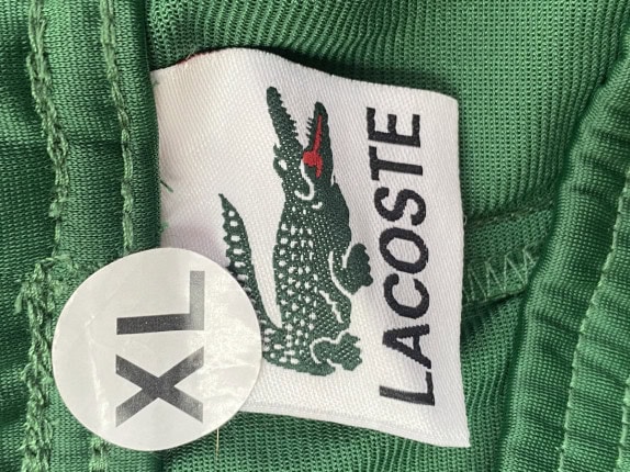 LACOSTE PANTALONI JOGGER SPORTSWEAR VERDE UOMO PRE OWNED XL