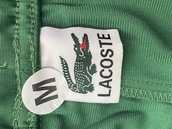 LACOSTE JOGGER PANTS LOGO VERDE UOMO PRE OWNED M