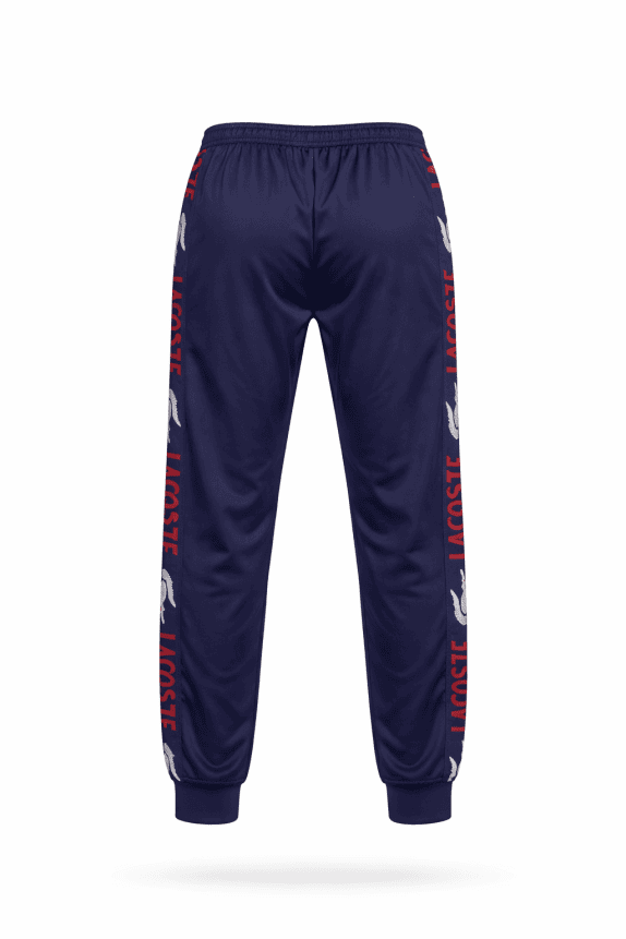 LACOSTE JOGGER PANTS SPORTSWEAR NAVY MEN PRE OWNED M