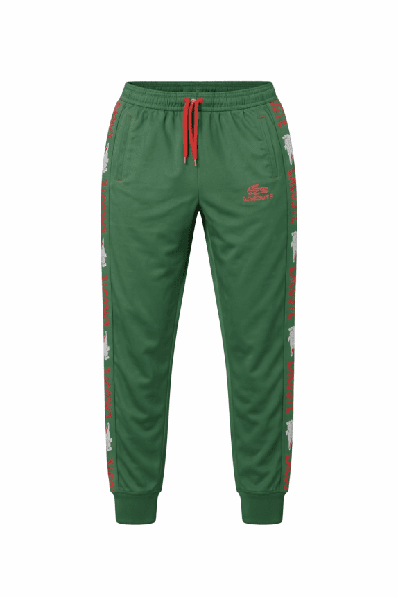 LACOSTE PANTALONI JOGGER STREETWEAR VERDE UOMO PRE OWNED M