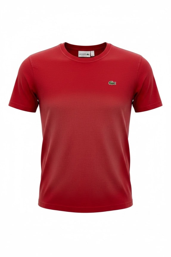 LACOSTE T SHIRT MINIMAL RED MENS PRE OWNED M