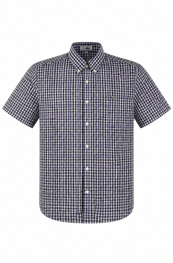LACOSTE ΚΟΝΤΟΜΑΝΙΚΟ ΠΟΥΚΑΜΙΣΟ ΚΑΡΟ ΜΠΛΕ ΑΝΤΡΙΚΟ PRE OWNED M
