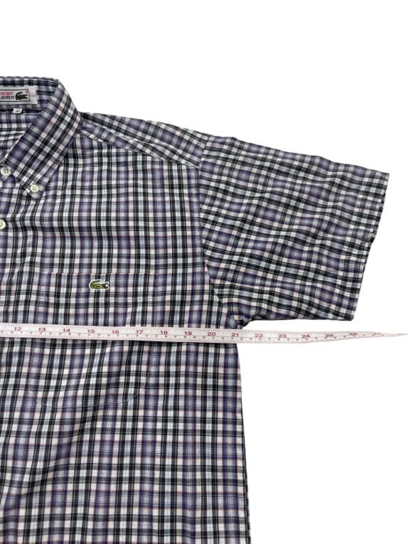 LACOSTE ΚΟΝΤΟΜΑΝΙΚΟ ΠΟΥΚΑΜΙΣΟ ΚΛΑΣΙΚΟ NAVY ΑΝΤΡΙΚΟ PRE OWNED M