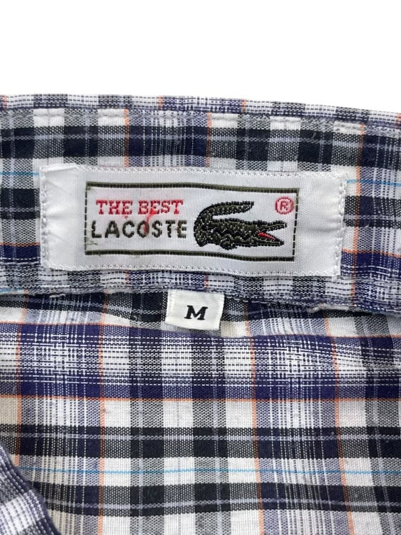LACOSTE ΚΟΝΤΟΜΑΝΙΚΟ ΠΟΥΚΑΜΙΣΟ ΚΛΑΣΙΚΟ NAVY ΑΝΤΡΙΚΟ PRE OWNED M