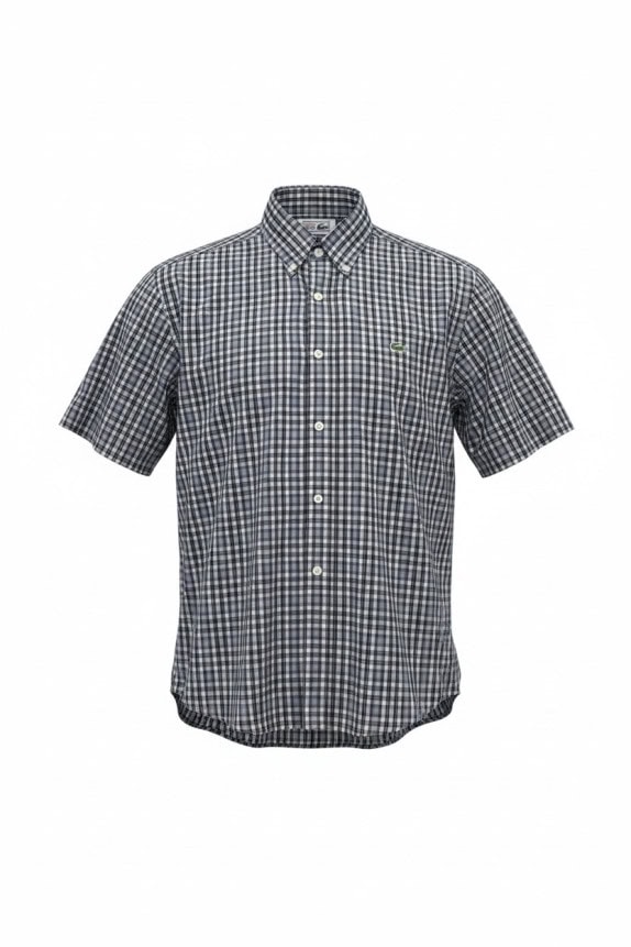 LACOSTE ΚΟΝΤΟΜΑΝΙΚΟ ΠΟΥΚΑΜΙΣΟ ΚΛΑΣΙΚΟ NAVY ΑΝΤΡΙΚΟ PRE OWNED M