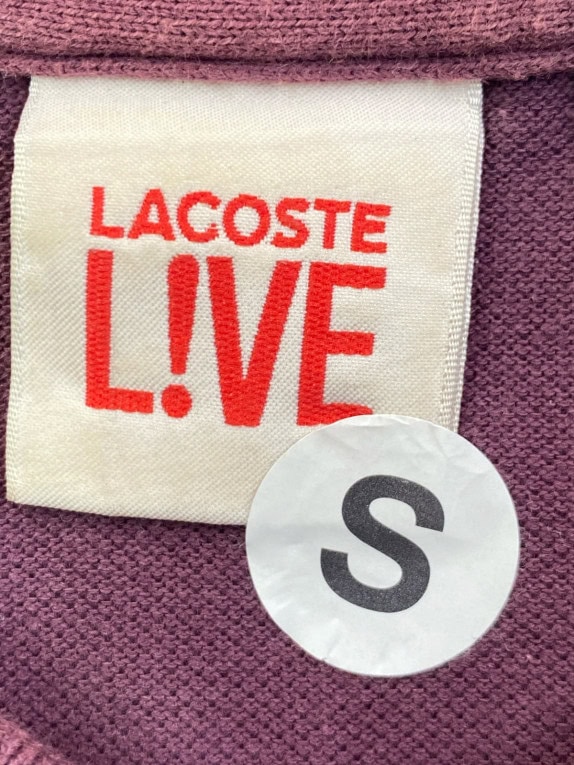 LACOSTE LIVE ΜΠΛΟΥΖΑ POLO MINIMAL ΜΠΟΡΝΤΟ ΑΝΤΡΙΚΟ PRE OWNED S