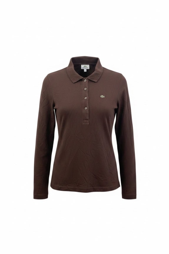 LACOSTE ΜΑΚΡΥΜΑΝΙΚΟ POLO CLASSIC ΚΑΦΕ ΓΥΝΑΙΚΕΙΟ PRE OWNED M