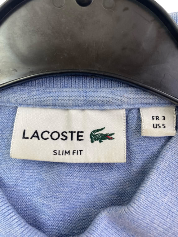 LACOSTE POLO CASUAL CON LOGO BLU UNISEX S