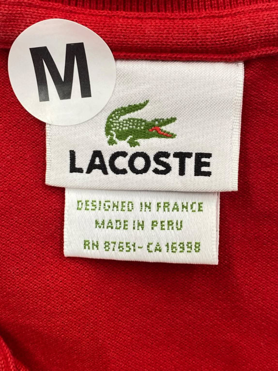 LACOSTE ΜΠΛΟΥΖΑ POLO CLASSIC ΚΟΚΚΙΝΗ ΓΥΝΑΙΚΕΙΟ PRE OWNED M