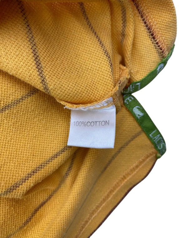LACOSTE ΜΠΛΟΥΖΑ POLO ΚΛΑΣΙΚΟ ΡΙΓΕ ΜΟΥΣΤΑΡΔΙ ΑΝΤΡΙΚΟ PRE OWNED L