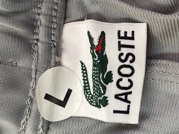 LACOSTE ΠΑΝΤΕΛΟΝΙ ΑΘΛΗΤΙΚΟ LOGO ΓΚΡΙ ΑΝΤΡΙΚΟ PRE OWNED L