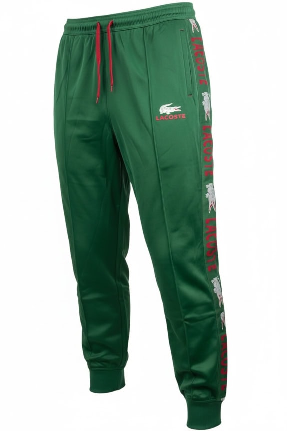 LACOSTE Pantaloni della tuta da uomo con logo verdi 2XL