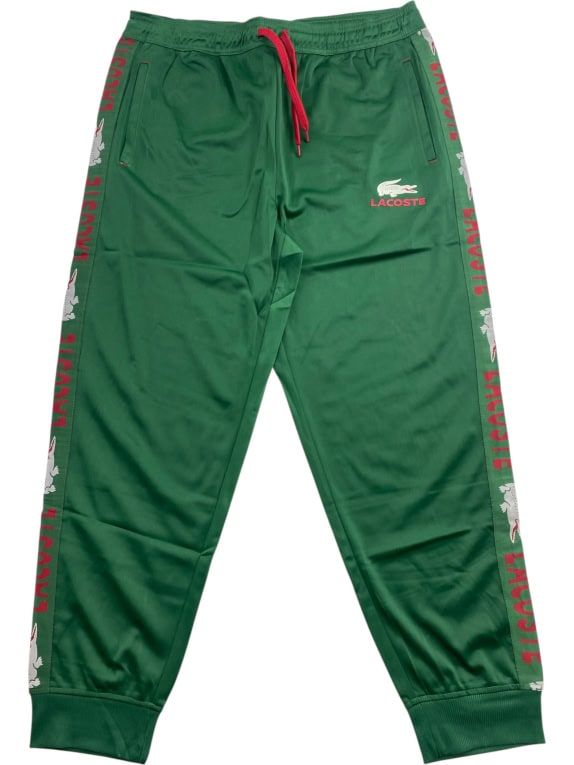 LACOSTE Παντελόνι Φόρμας Ανδρικό Με Λογότυπο Πράσινο 2XL
