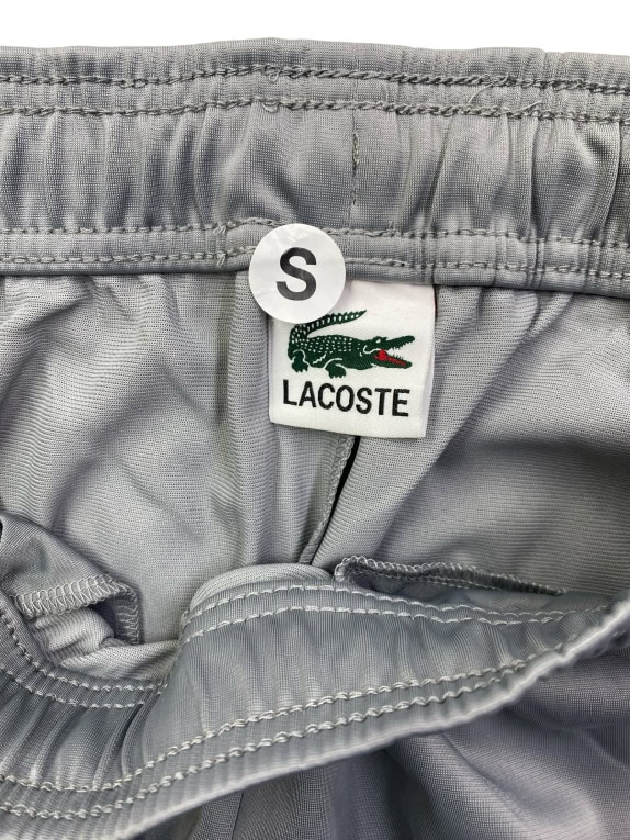 LACOSTE ΠΑΝΤΕΛΟΝΙ ΦΟΡΜΑΣ ATHLEISURE ΜΕ SIDE LOGO STRIPE ΓΚΡΙ ΑΝΔΡΙΚΟ S