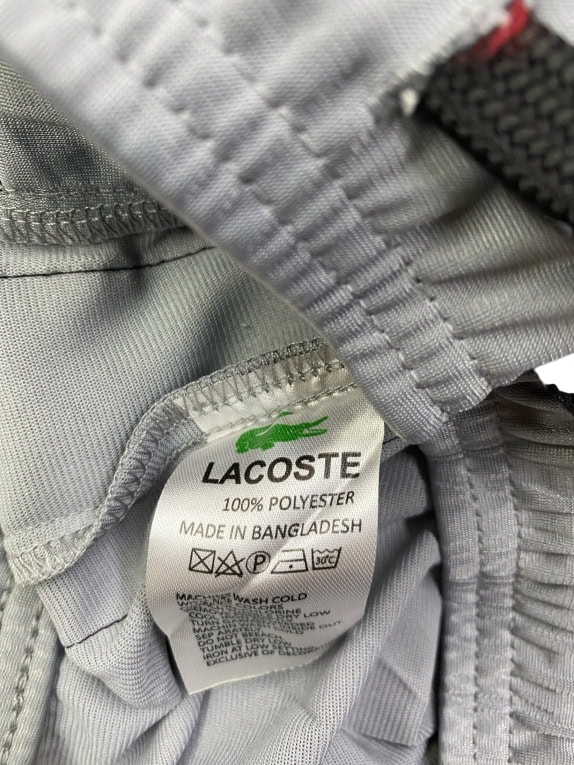 LACOSTE ΠΑΝΤΕΛΟΝΙ ΦΟΡΜΑΣ ATHLEISURE ΜΕ SIDE LOGO STRIPE ΓΚΡΙ ΑΝΔΡΙΚΟ S