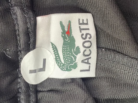 LACOSTE ΠΑΝΤΕΛΟΝΙ ΦΟΡΜΑΣ GRAPHIC ΜΑΥΡΟ ΑΝΤΡΙΚΟ PRE OWNED L