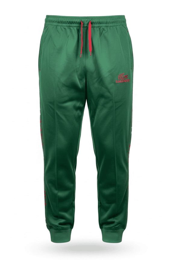 LACOSTE PANTALONI DA TUTA SPORT LOGO VERDE UOMO XL