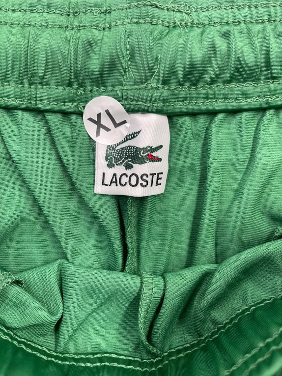 LACOSTE PANTALONI DA TUTA SPORT LOGO VERDE UOMO XL