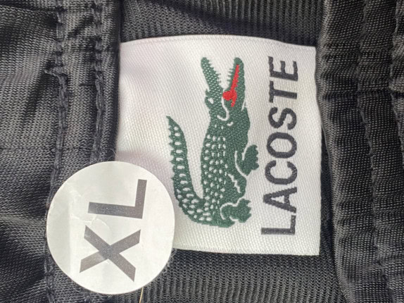 LACOSTE PANTALONI TUTA SPORTSWEAR NERO UOMO PRE OWNED XL
