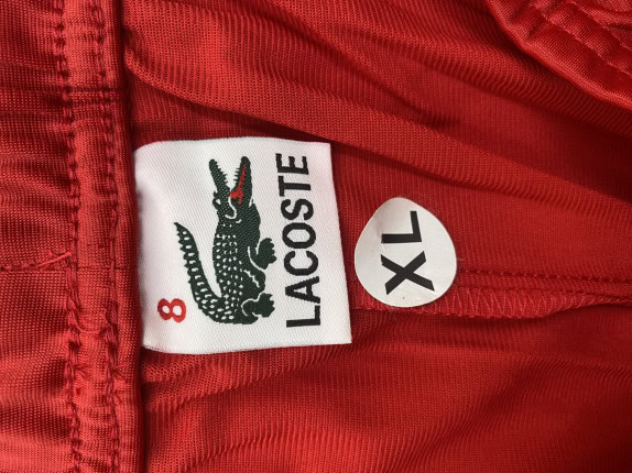 LACOSTE ΠΑΝΤΕΛΟΝΙ ΦΟΡΜΑΣ STREETWEAR ΚΟΚΚΙΝΟ ΑΝΤΡΙΚΟ PRE OWNED XL
