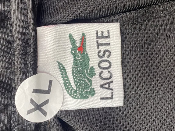 LACOSTE PANTALONI SPORTIVI STREETWEAR NERO UOMO PRE OWNED XL