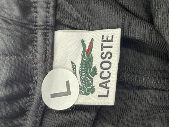 LACOSTE ΠΑΝΤΕΛΟΝΙ ΦΟΡΜΑΣ STREETWEAR ΜΑΥΡΟ ΑΝΤΡΙΚΟ PRE OWNED L